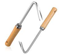 ibasenice Outil De Désherbage avec Poignée Bois pour Arrache-sarclage Extraction De Mauvaises Herbes Le Jardin