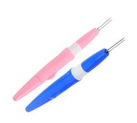 ibasenice Outil de Feutrage avec Feutrage à Aiguille, Stylo à Poinçonner Ergonomique en Alliage et Plastique, 2pcs pour Débutants en Loisirs Créatifs et Cours D'art