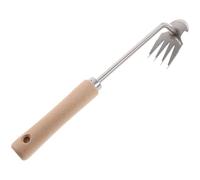 ibasenice Outil de Jardinage Ergonomique à Poignée pour Désherbage Grattoir Multi Acier Inoxydable Outil de Jardinage Durable et