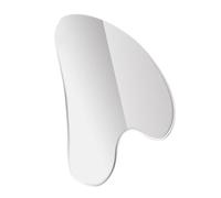 ibasenice Outil de Massage Facial Gua Sha Forme de Cœur Masseur Facial Acier Inoxydable pour Femmes Planche de Massage par Raclage