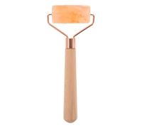 ibasenice Outil de Massage Visage en Bois et Sel Naturel, Roller Léger pour Masser la Peau, Facile à Nettoyer, pour Soins Visage et Présents de Nouvel An