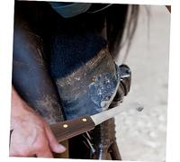 ibasenice Outil de Parage Sabot Droitier Couteau à Lusure pour Usage Accessoire Pratique pour Sabots Chevaux Vaches et Ânes Sécurité avec Bords Arrondis