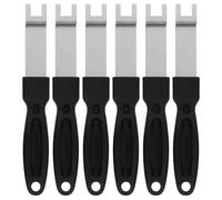 ibasenice Outils de Levage pour Grille de Barbecue en Acier Inoxydable avec Poignée Antidérapante Résistante à Haute Température, Lot de 6 Pièces pour Réunions Familiales