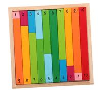 ibasenice Outils Éducatifs 1 Jeu De Tiges Numériques en Bois pour Lenseignement des Mathématiques Et Lapprentissage Précoce du Comptage Et De La Manipulation pour La Maternelle