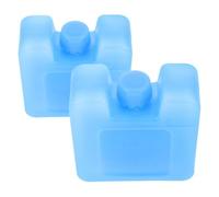 ibasenice Pack de Refroidissement Camping 2pcs en PE Bleu, Blocs Réfrigérants Réutilisables pour Glacière Design Compact et Prolongation Durée de Refroidissement pour Boîte à Lunch