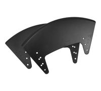 ibasenice Paire de Garde-Boue Latéraux Noirs et Déflecteurs pour Fauteuil Roulant de Montagne Protection Vent Pluie et Boue Installation Rapide sans Outil Conception Gauche/Droite pour