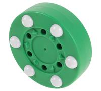 ibasenice Palet D'entraînement de Hockey pour Sol Intérieur Vert en PP Structure à Six Rouleaux, Résistant à l'usure, pour Entraînement Polyvalent et Contrôle Précis