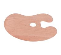 ibasenice Palette de Peinture en Bois Spécial avec Trou Pouce, Réutilisable et Effaçable, Portable pour Artistes et Étudiants en Peinture