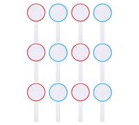 ibasenice Pancarte 12pcs en Écume Réutilisable à Face Unique, Mini Tableaux Blancs Effaçables pour Tableaux Tactiques de Football et Ventes aux Enchères