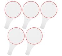 ibasenice Pancartes de Score Effaçables à Sec Blanches Poignée, Structure Solide et Stable Lot de 5 Design Simple Face, pour Juges Lors D'enchères ou Compétitions