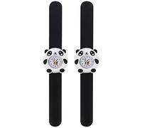 ibasenice Panda Slap Watch - Dessin Animé Enfants Panda Forme Montre/École de Mode Silicone Enfants Montre/Garçon Filles Silicone Slap Watch/pour L'école Fête Anniversaire de