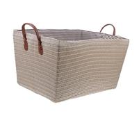 ibasenice Panier à Linge Pliable en Osier Rangement de Vêtements et Jouets Panier en Paille Pratique Organiser Collations et Articles Ménagers Salle de Jeu Chambre d'Garçon et Filles