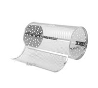 ibasenice Panier à Rôtir Acier Inoxydable pour Four et Friteuse à Air Accessoire de Grill Rotatif avec Porte pour Viandes Frites Poissons et Légumes