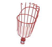 ibasenice Panier Cueilleur Fruits Frais Orange Prune Poire Pêche Manche Balai Rouge avec Rembourrage Haute Résilience pour Récolte Douce