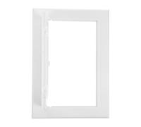 ibasenice Panneau D'accès Mural en Abs Blanc 150x225 Mm Charnière Dissimulée, Porte D'accès pour Plomberie et Cloison Sèche, Cache-trou Décoratif pour Plafond et Mur, Couvercle D'inspection