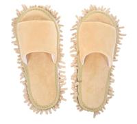 ibasenice Pantoufles Balai Pour Femmes Pantoufles De Nettoyage Des Sols Réutilisables -serpillières Avec Semelle Antidérapante Intérieur Avec Design Ouvert Pour Orteils