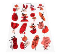 ibasenice Papier de Transfert Technologie D'impression à Froid Autocollants Fleurs et Plantes pour Pâte Polymère Étanche pour Peinture Boucles D'oreilles en