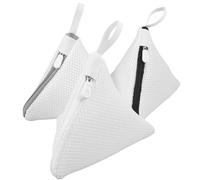 ibasenice Paquet à Linge en Filet Polyester Lot de 3 Mini Pochettes 14X15 CM Fermeture Éclair, pour Lavage en Machine de Délicate, Accessoires Buanderie et Rangement de Petits