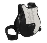 ibasenice Paquet Bandoulière Guitare Électrique Noir en Pu Paquet Original Femme Kawaii Pochette Soirée Musicale et Vacances Accessoire Mode Pratique et Léger