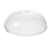 ibasenice Pare-éclaboussures pour Four à Micro-ondes en Pp Blanc avec Poignées Ergonomiques Facile à Saisir pour Cuisson et Protection Anti-projection