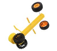 ibasenice Parrot Training Bike Toy for Small Birds Mini Intelligence Puzzle Bicycle for Parakeets Cockatiels African Greys Activity Cage Accessory