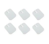 ibasenice Patchs De Massage Électrodes Auto-adhésives 6pcs 4,5x6cm Électrode Gel Conductrice Silicone Auto-collante Pour Stimulation Musculaire Physiothérapie Usage Domestique