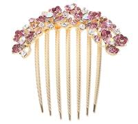 ibasenice Peigne à Cheveux Mariée Strass en Alliage, Facile à Porter et Ne Tombe Pas, Design pour Fête Dansante ou Anniversaire