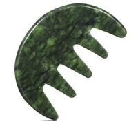 ibasenice Peigne De Massage Artisanal Jade Vert Phénix Outil De Massage Du Chevelu à Bords Arrondis Conçu Pour Usage Sûr Et Confortable Au Quotidien
