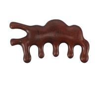 ibasenice Peigne de Massage Bois de Santal pour Cheveux et Chevelu Dents Larges Polies Doux et Portable pour Massage Tête Cou Bras et Relaxation Quotidienne