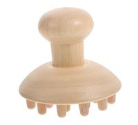 ibasenice Peigne de Massage en Bois Naturel Grand Format Outil de Massage Portatif Antistatique pour Tête et Corps Stimulateur de Points D’Acupression Prévention Chute de Cheveux Usage