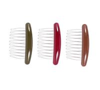 ibasenice Peignes à Cheveux Accessoire Coiffure Élégant Antidérapants Lot de 3 en Acrylique Faciles à Mettre et Retirer Couleur Aléatoire pour Dîners et Shopping