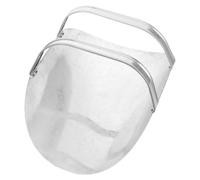 ibasenice Pelle à Aliments pour Volailles en Fer Argenté avec Poignée Ergonomique, Pelle à Grains Propre et Hygiénique pour Élevage en Ferme, Usage Polyvalent