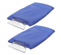 ibasenice Pelle à Neige 2Pcs Dégivreur Multifonctionnel pour Voiture Grattoir à Glace Moufles Outil de Déneigement Pratique Compatible Modèles de Voiture