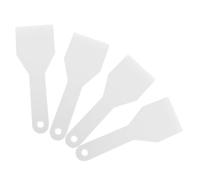 ibasenice Pelles à Glace Grattoir à Givre Portable sans en Plastique Blanc Lot de 4 pour Réfrigérateur et Congélateur Cuisine Domestique