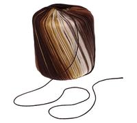 ibasenice Pelote de Fil à Crocheter en Coton Marron 133 Mètres pour Artisanat Tricot à Couper pour Création Jouets Présents Garçon et Filles