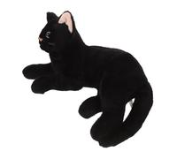 ibasenice Peluche Chat Noir RéAliste 29Cm Coussin Doux Et Confortable Jouet en Peluche pour Enfants DéCoration Maison Multiusage