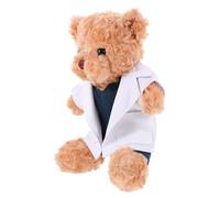 ibasenice Peluche Ours Docteur Douceur Confortable Cadeau Original pour Étudiants Médecine et Collectionneurs