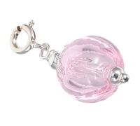 ibasenice Pendentif Bouteille de Verre 10ml Porte-clés, Flacon Résistant aux Chocs en Verre et Argenté, Design Compact pour Arts Crafts et Présents de Mariage