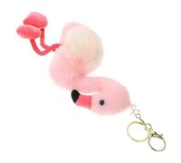 ibasenice Pendentif De Porte-clés En Peluche Flamant Rose Mignon Décorations Danniversaire De Flamants Roses Porte-clés Animal En Peluche Réutilisable Statue Manquer Coton Pp Miniature