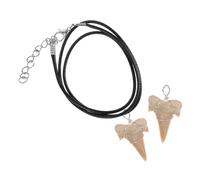 ibasenice Pendentif Décoratif Forme De Dent De Requin Pour Fabrication De Colliers De Breloques Pour Décoration De Cou