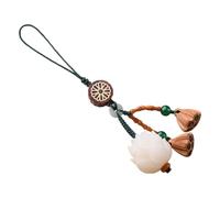 ibasenice Pendentif Lotus Fleur Bodhi et Léger pour Téléphone Portable Breloque Fine et Élégante pour Bijoux DIY Chaîne Suspendue Pratique pour Clés et Accessoires