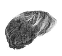 ibasenice Perruque de Vieillard pour Déguisement Halloween Perruque Père avec Look Gris Réaliste Accessoire de Déguisement pour Cosplay et Fêtes