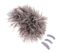 ibasenice Perruque Scientifique Folle avec Fausse Moustache et Sourcils Barbe Adhésive Réaliste Coiffure Marron Tressée pour Cosplay Fête Costumée Halloween Garçon Fille et Adultes