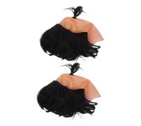 ibasenice Perruques De Cosplay Samouraï Chauves 2 Pièces Style Japonerie Matière Synthétique Accessoires Pour Hommes Fête Et Spectacle Aspect Réaliste Et Amusant
