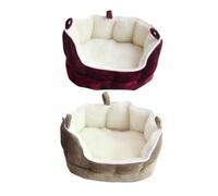 ibasenice Petit Canapé Suspendu pour Petits Animaux Lit Doux Et Chaud pour Furet Lapin Nain Cobaye Et Hamster Maison Cosy Tissu Café avec Fermeture Éclair Espace Privé De Repos