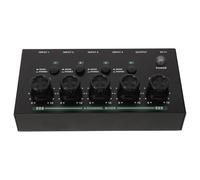 ibasenice Petite Console De Mixage Clavier Mixeur De Streaming Mini Mixeur Audio Petite Table De Mixage Noir