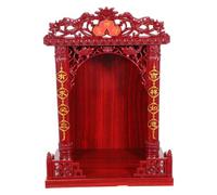 ibasenice Petite Table-autel Bouddhiste pour Bouddha et offrandes sacrées | Support d'autel du Dieu de la Fortune, petit présentoir pour objets de prière, idéal pour ranger et exposer vos