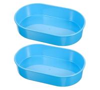 ibasenice Petits Plateaux Distributeurs pour Médicaments Lot de 2 en Plastique Bleu Organisateurs Multifonctions Efficaces, Adaptés aux Hôpitaux et Centres de Soins