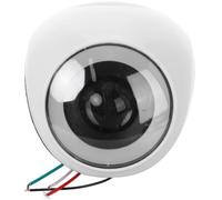 ibasenice Phare LED pour Scooter Électrique Affichage Batterie et Klaxon Intégré, Lampe Blanche en Plastique Haute Luminosité pour Conduite Nocturne Sécurisée