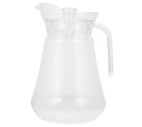 ibasenice Pichet à Jus en Acrylique Transparent 1,5l Bec Verseur Ergonomique, Grosse Capacité et Matériau Plastique Alimentaire pour Fêtes et Usage Quotidien